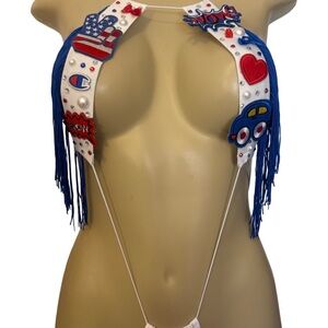 Red white and blue junk bikini - exotic Dancewear